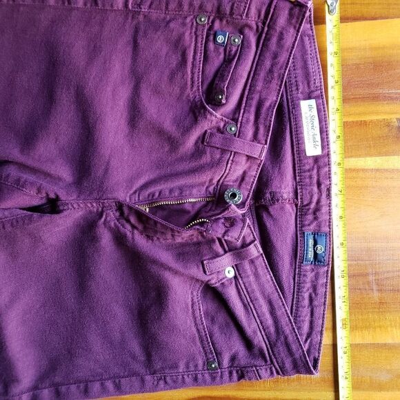 AG Adriano Goldschmied The Stevie Ankle Slim Straight Leg Purple Size 26R - Picture 9 of 15